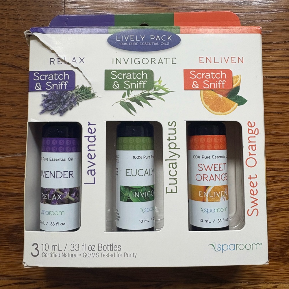 Essential Oil Set - Sweet Orange, Eucalyptus, Lavender